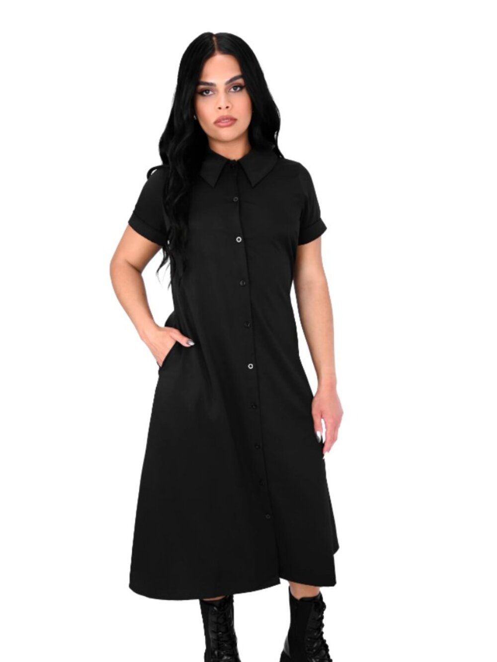 Foxblood Merlina dress